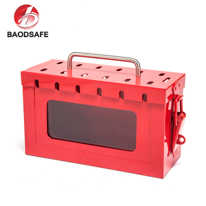 Sicherheitsvorhängeschloss Metall Lokcout Box Rot